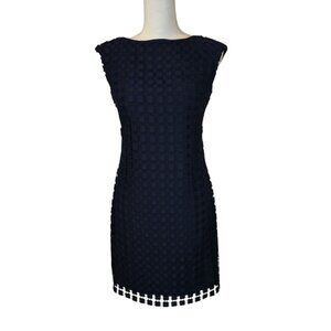 Lauren Ralph Lauren Lace Dress Women Size 4P Navy Career Event Classic Feminine